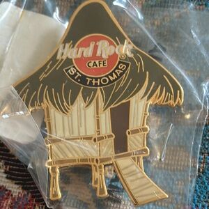 HARD ROCK CAFE ST THOMAS HUT pin IN ORIGINAL BAG